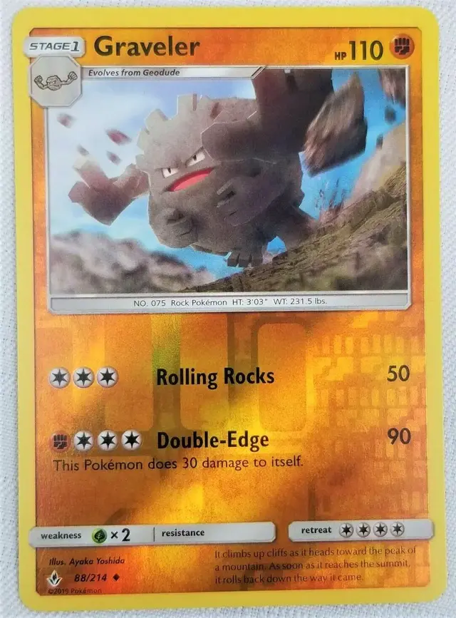 Graveler [Reverse Holo] - Pokemon Unbroken Bonds #88