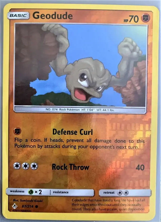 Geodude [Reverse Holo] - Pokemon Unbroken Bonds #87