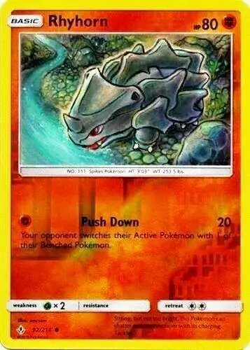 Rhyhorn [Reverse Holo] - Pokemon Unbroken Bonds #92