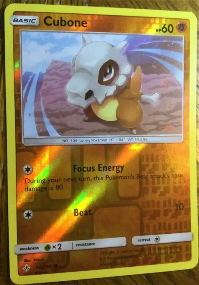 Cubone [Reverse Holo] - Pokemon Unbroken Bonds #90