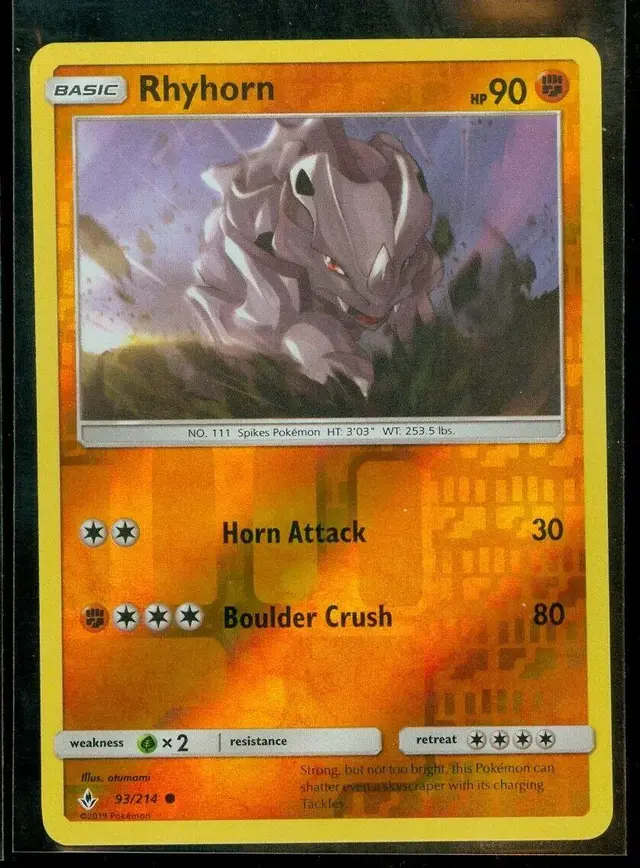 Rhyhorn [Reverse Holo] - Pokemon Unbroken Bonds #93