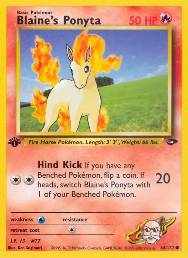 Blaine's Ponyta [1st Edition] - Pokemon Gym Challenge #64