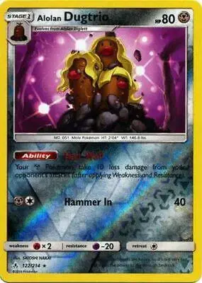 Alolan Dugtrio [Reverse Holo]