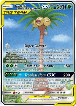 Rowlet & Alolan Exeggutor GX - Pokemon Unified Minds