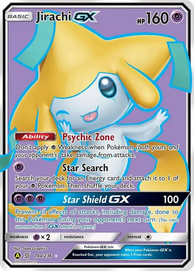 Jirachi GX - Pokemon Unified Minds #79a