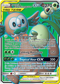 Rowlet & Alolan Exeggutor GX - Pokemon Unified Minds
