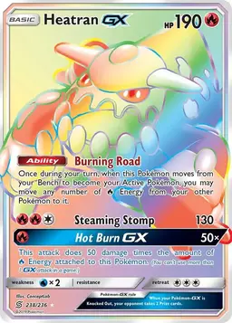 Heatran GX 238 - Pokemon Unified Minds