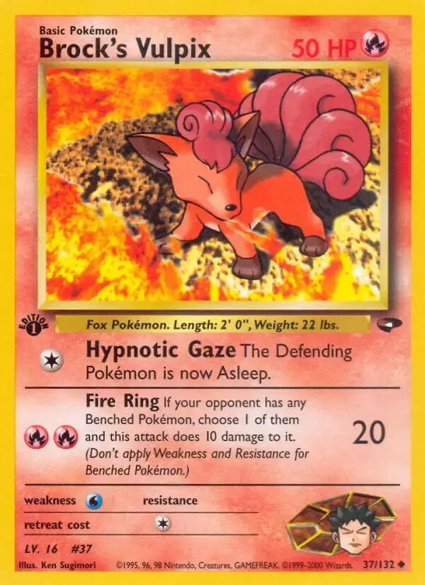 Brock's Vulpix [1st Edition] - Pokemon Gym Challenge #37