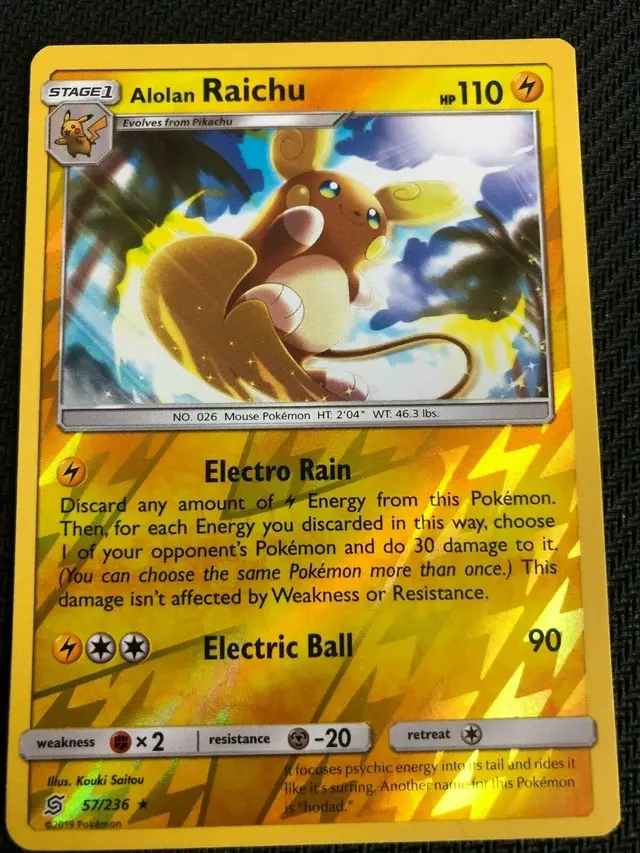 Alolan Raichu [Reverse Holo] - Pokemon Unified Minds #57
