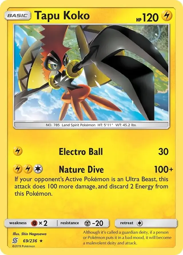 Tapu Koko - Pokemon Unified Minds #69