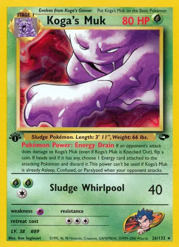 Koga's Muk [1st Edition] - Pokemon Gym Challenge #26