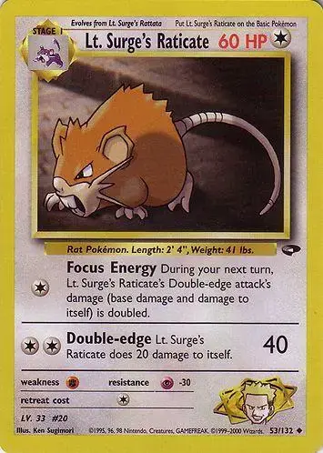 Lt. Surge's Raticate - Pokemon Gym Challenge #53