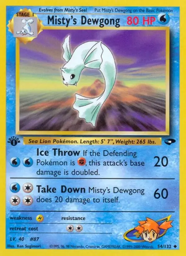Misty's Dewgong [1st Edition] - Pokemon Gym Challenge #54