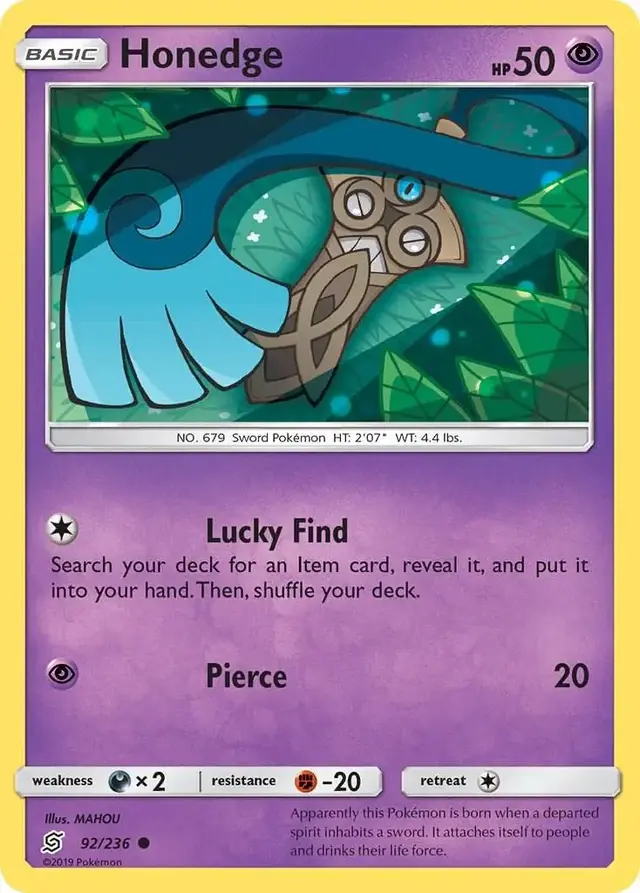 Honedge - Pokemon Unified Minds #92