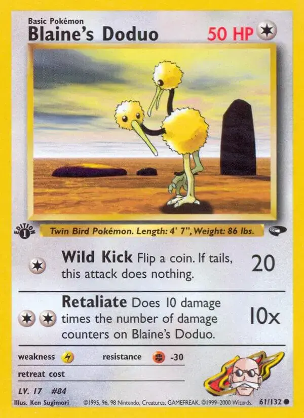 Blaine's Doduo [1st Edition] - Pokemon Gym Challenge #61