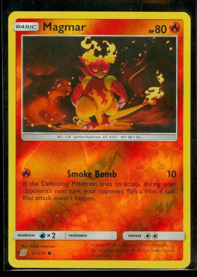 Magmar [Reverse Holo] - Pokemon Unified Minds #21