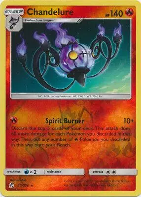 Chandelure [Reverse Holo] - Pokemon Unified Minds #30