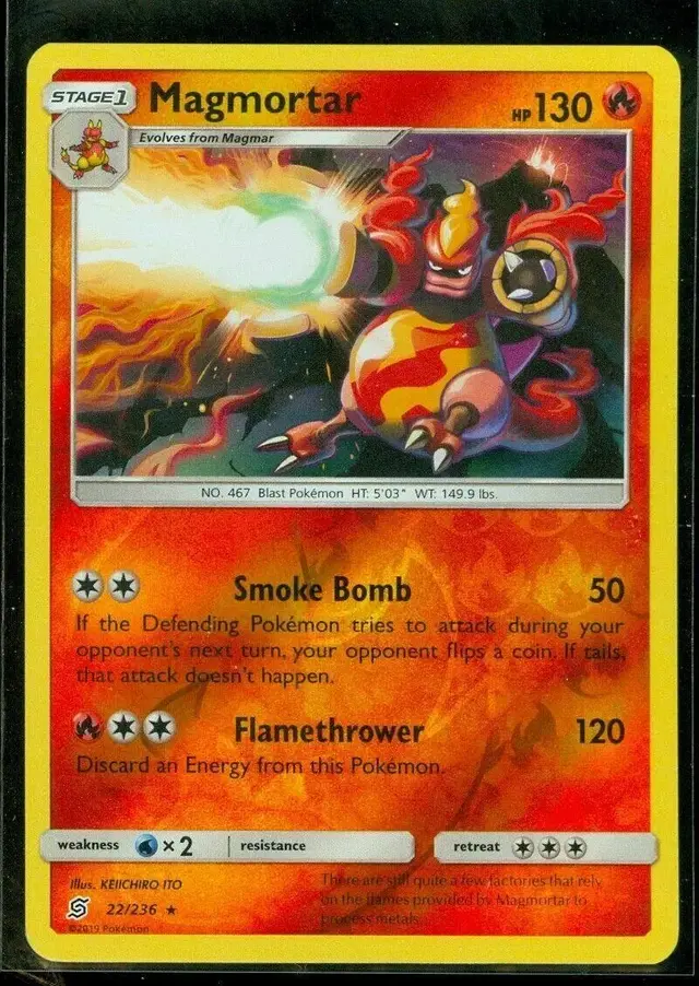 Magmortar [Reverse Holo] - Pokemon Unified Minds #22