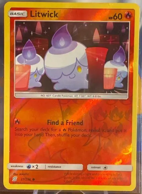 Litwick [Reverse Holo] - Pokemon Unified Minds #27