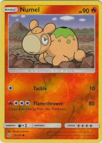 Numel [Reverse Holo] - Pokemon Unified Minds #23