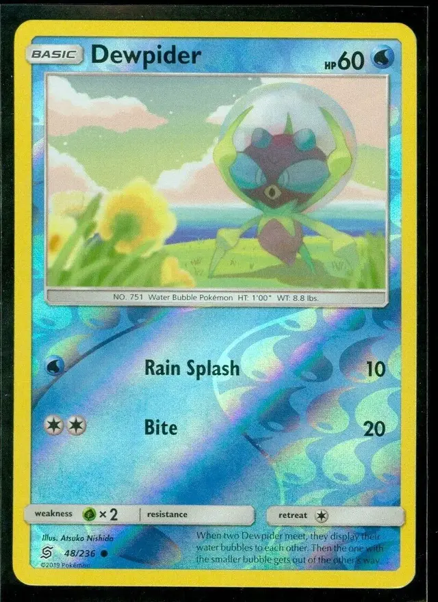 Dewpider [Reverse Holo] - Pokemon Unified Minds #48