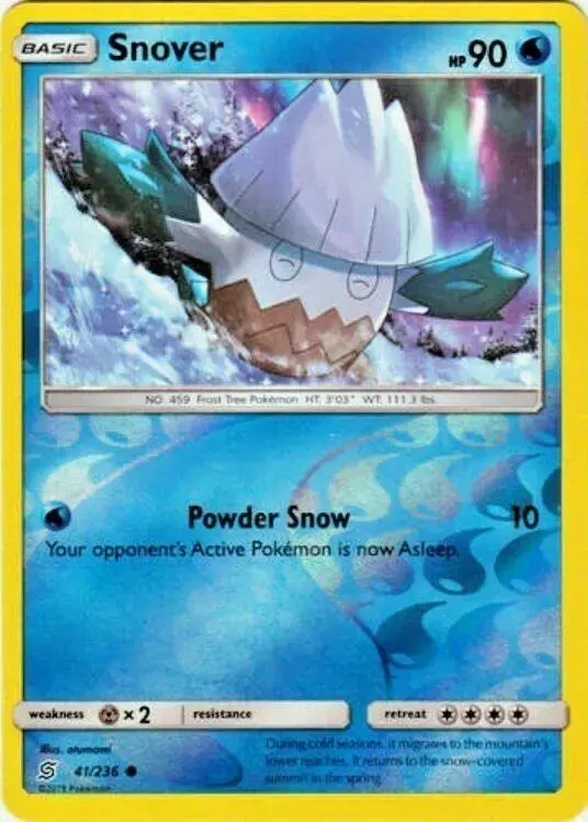 Snover [Reverse Holo] - Pokemon Unified Minds #41