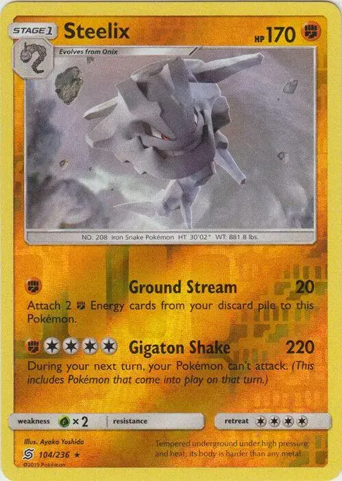 Steelix [Reverse Holo] - Pokemon Unified Minds #104