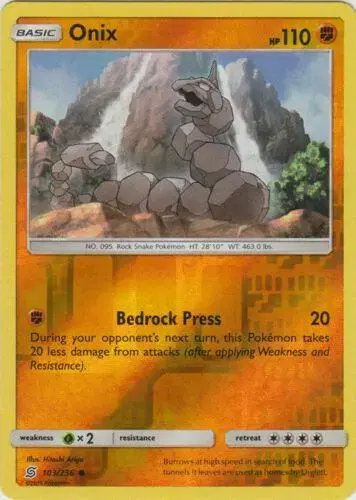 Onix [Reverse Holo] - Pokemon Unified Minds #103