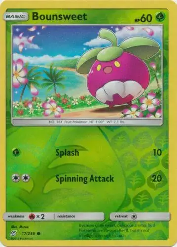 Bounsweet [Reverse Holo] - Pokemon Unified Minds #17