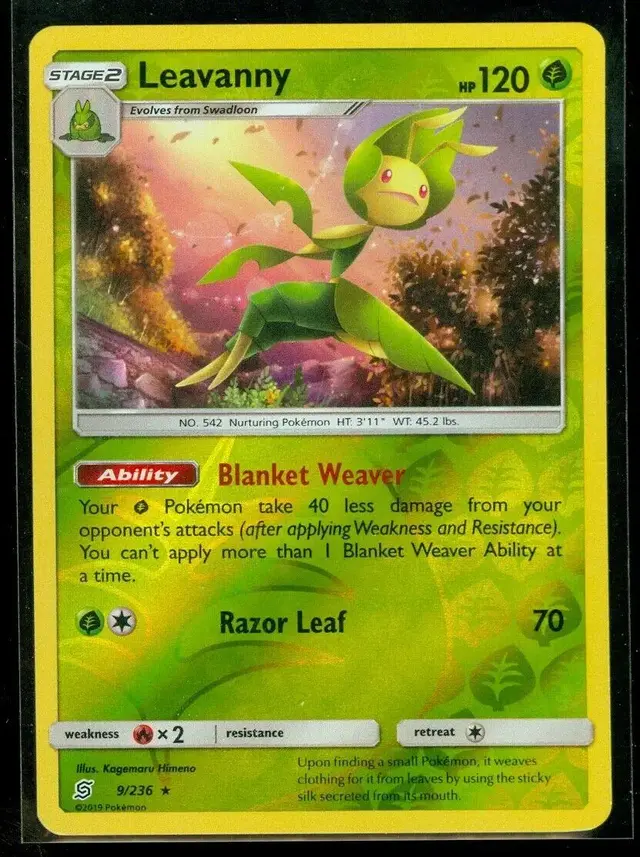 Leavanny [Reverse Holo] - Pokemon Unified Minds #9