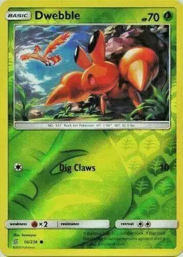 Dwebble [Reverse Holo] - Pokemon Unified Minds #10