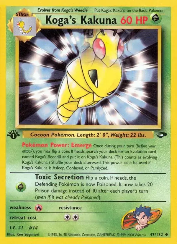 Koga's Kakuna [1st Edition] - Pokemon Gym Challenge #47