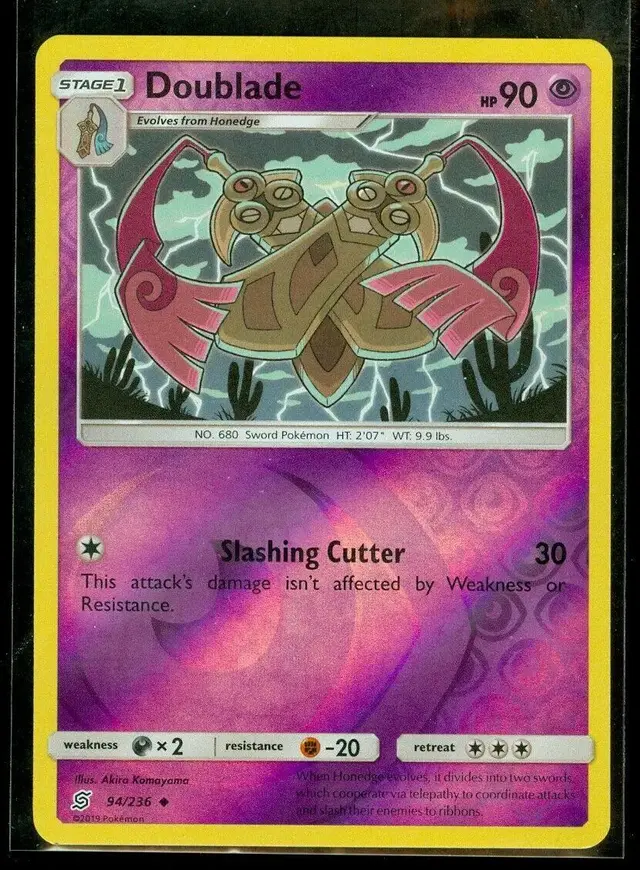 Doublade [Reverse Holo] - Pokemon Unified Minds #94