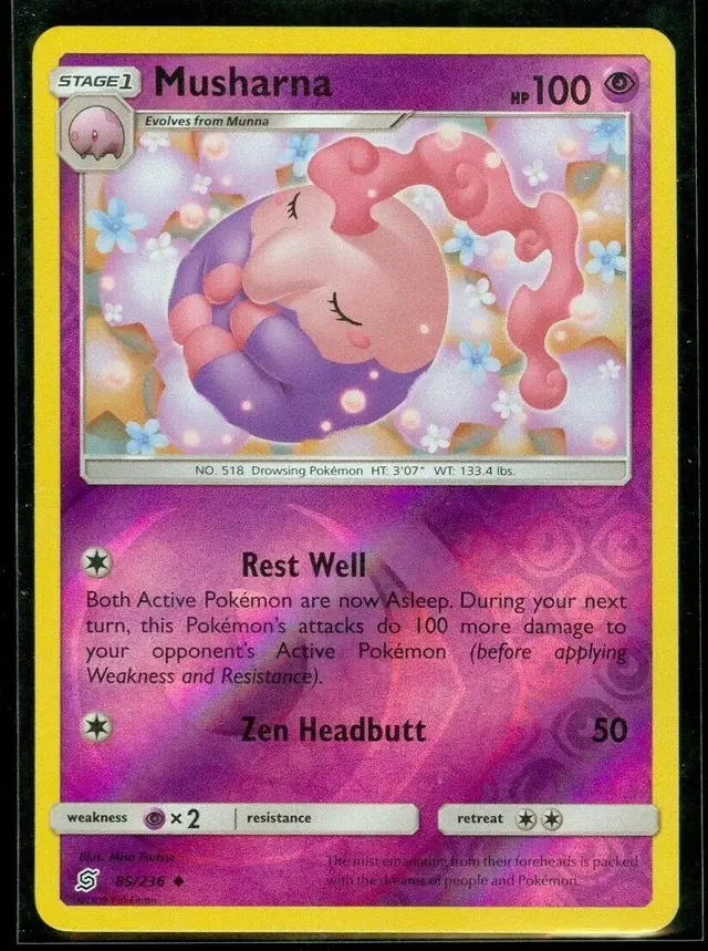 Musharna [Reverse Holo] - Pokemon Unified Minds #89