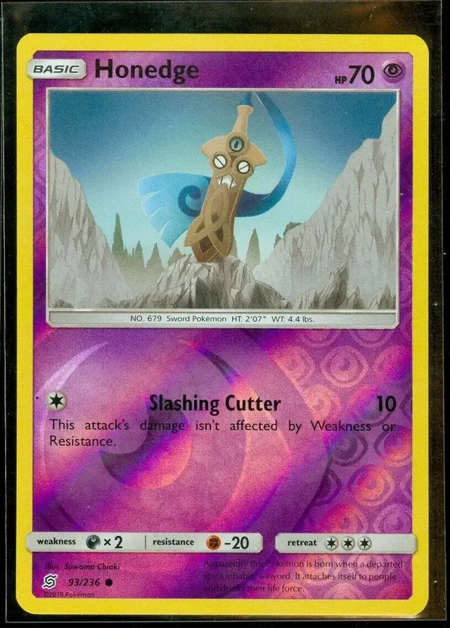 Honedge [Reverse Holo] - Pokemon Unified Minds #93