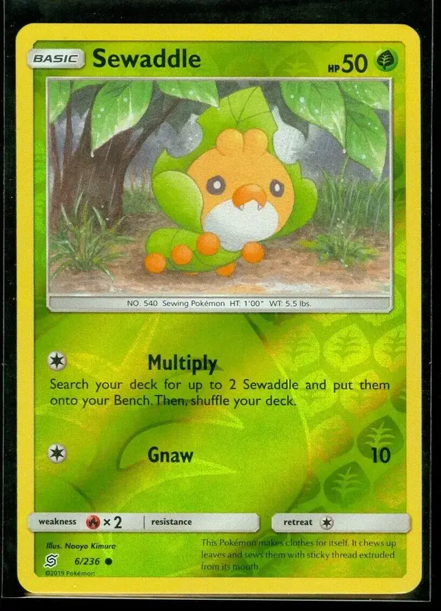 Sewaddle [Reverse Holo] - Pokemon Unified Minds #6