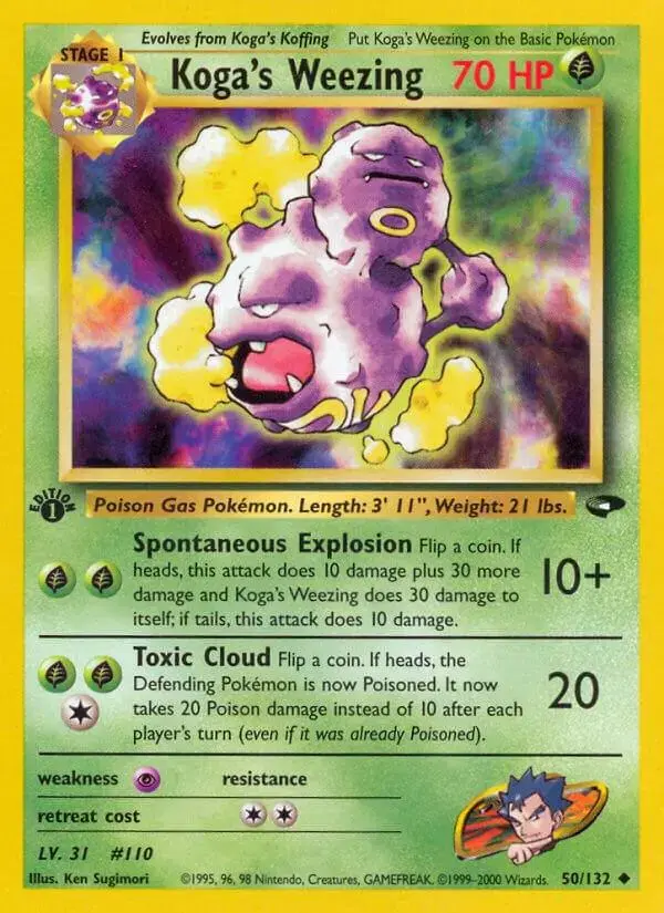 Koga's Weezing [1st Edition] - Pokemon Gym Challenge #50