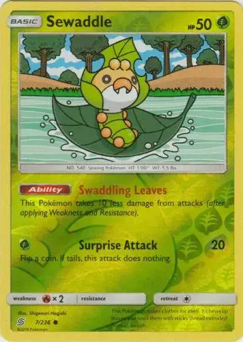 Sewaddle [Reverse Holo] - Pokemon Unified Minds #7