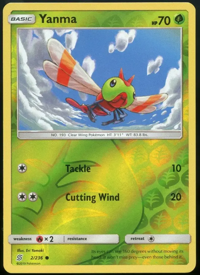 Yanma [Reverse Holo] - Pokemon Unified Minds #2