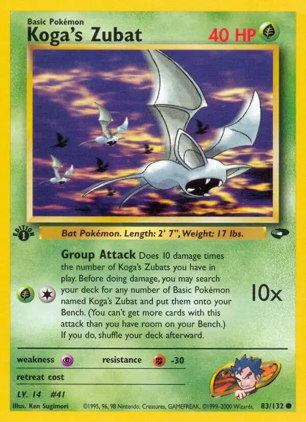 Koga's Zubat [1st Edition] - Pokemon Gym Challenge #83
