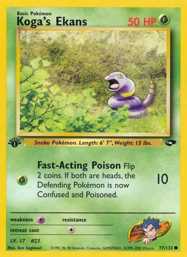 Koga's Ekans [1st Edition] - Pokemon Gym Challenge #77