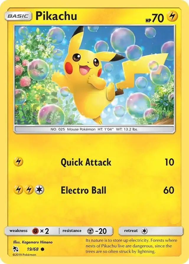 Pikachu - Pokemon Hidden Fates #19