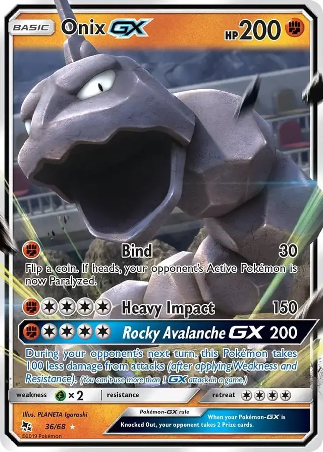 Onix GX - Pokemon Hidden Fates #36