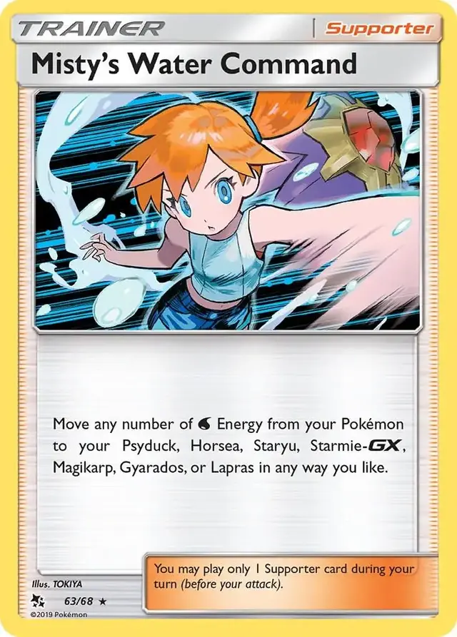 Misty's Water Command - Pokemon Hidden Fates #63
