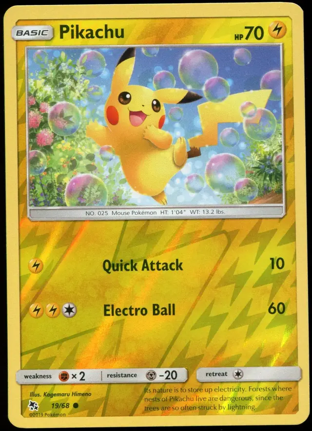 Pikachu [Reverse Holo] - Pokemon Hidden Fates #19