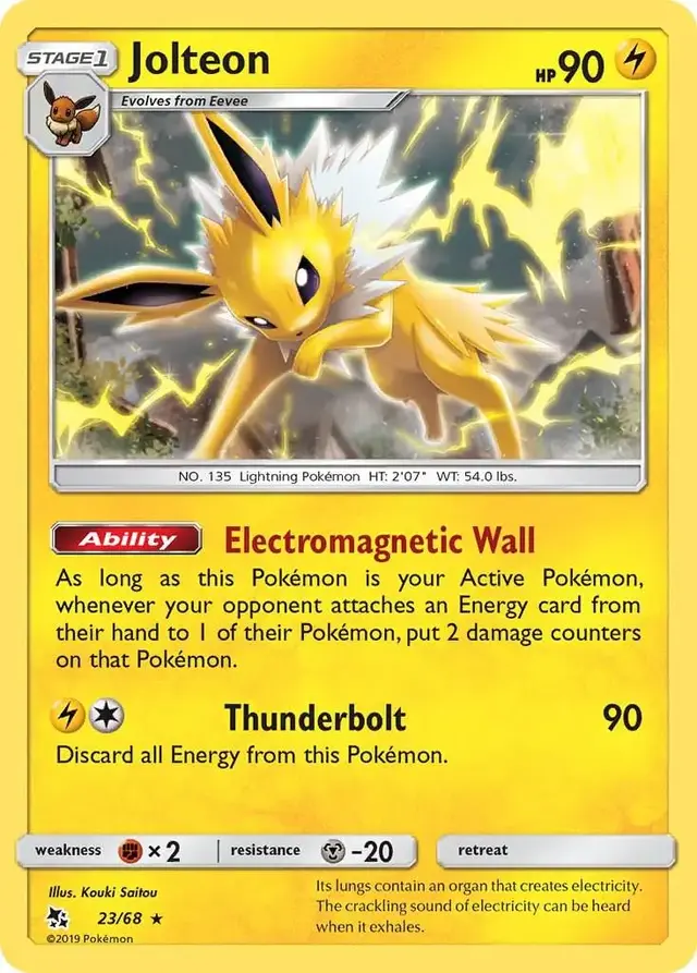 Jolteon - Pokemon Hidden Fates #23