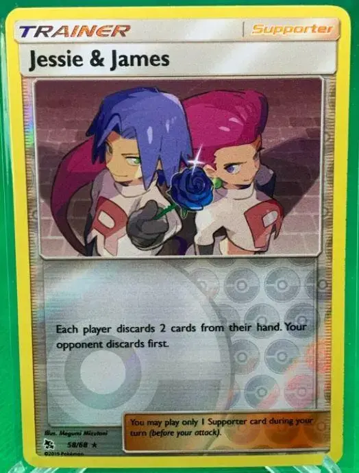 Jessie & James [Reverse Holo] - Pokemon Hidden Fates #58
