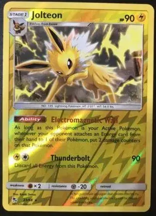 Jolteon [Reverse Holo] - Pokemon Hidden Fates #23