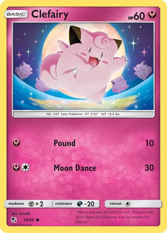Clefairy - Pokemon Hidden Fates #39