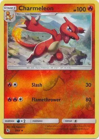 Charmeleon [Reverse Holo] - Pokemon Hidden Fates #8